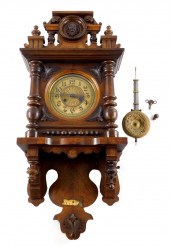 VICTORIAN STYLE WALL CLOCK, LA