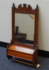 VICTORIAN STYLE WALNUT MIRROR