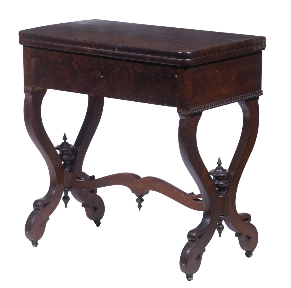 VICTORIAN SWIVEL TOP TABLE 19th