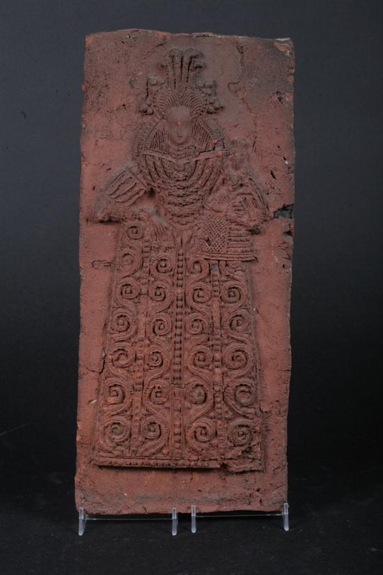 VICTORIAN TERRACOTTA TILE OF