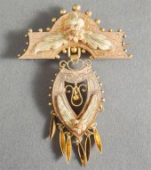 VICTORIAN TESTED 14-KARAT TRIC