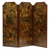VICTORIAN THREE-PANEL DECOUPAG