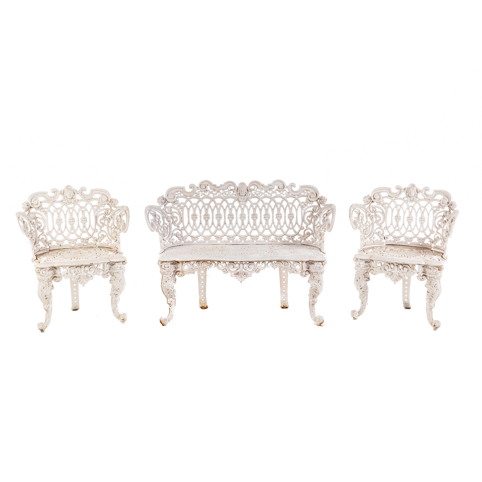 VICTORIAN THREE PIECE CAST IRON
