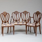 VICTORIAN THREE-PIECE PAINTED