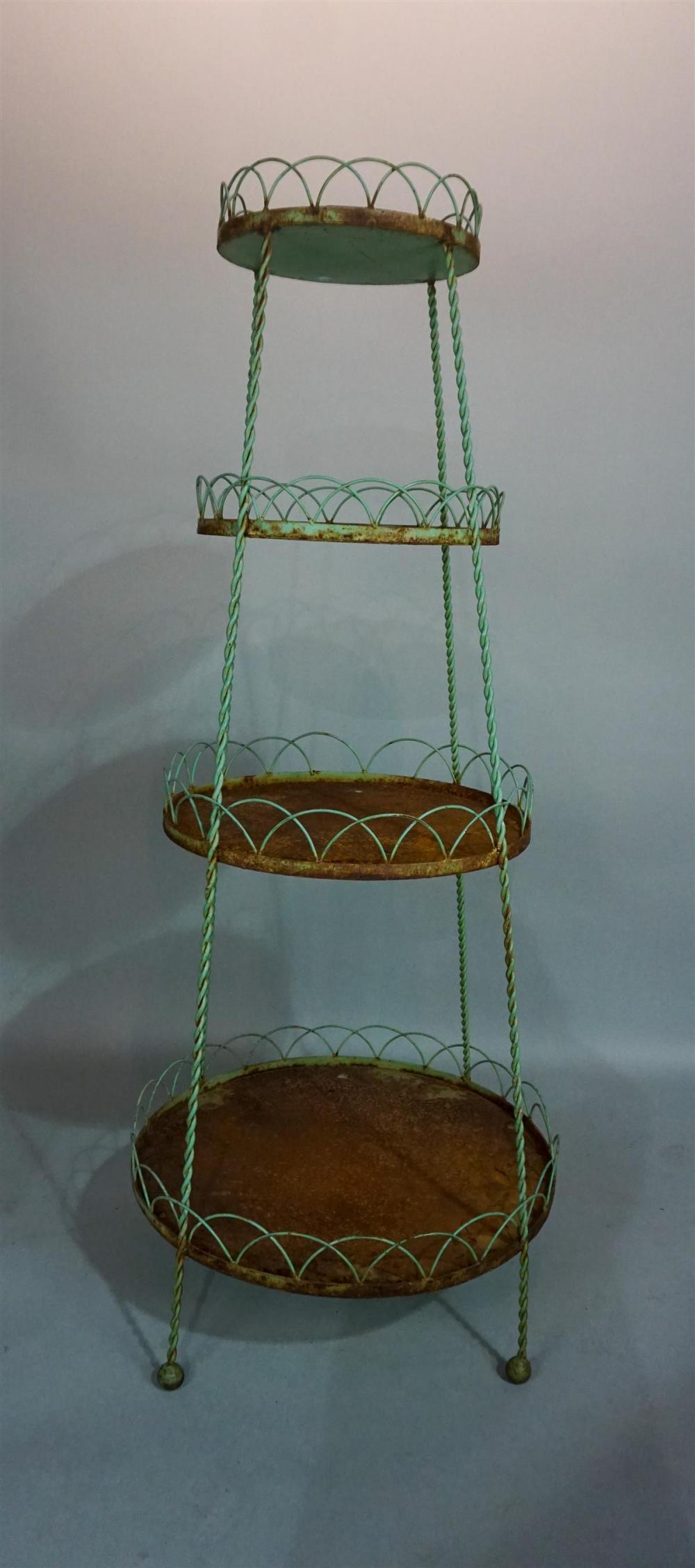 VICTORIAN TIERED WIRE WICKER