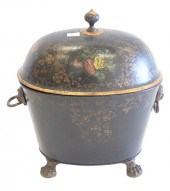 VICTORIAN TOLE COAL HOD PAINTE