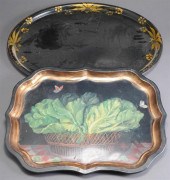 VICTORIAN TOLE DECORATED TRAY