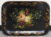 VICTORIAN TOLE DECORATED TRAY