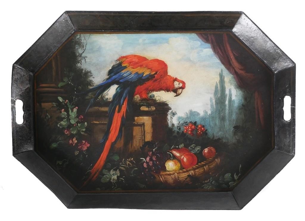 VICTORIAN TOLE MACAW PAINTED