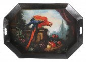 VICTORIAN TOLE MACAW PAINTED O