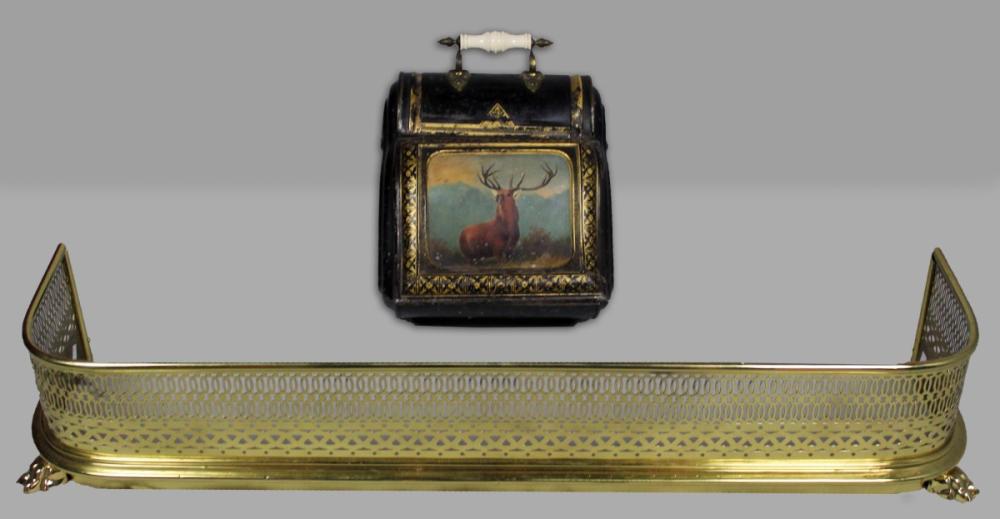 VICTORIAN TOLE PEINTE COAL