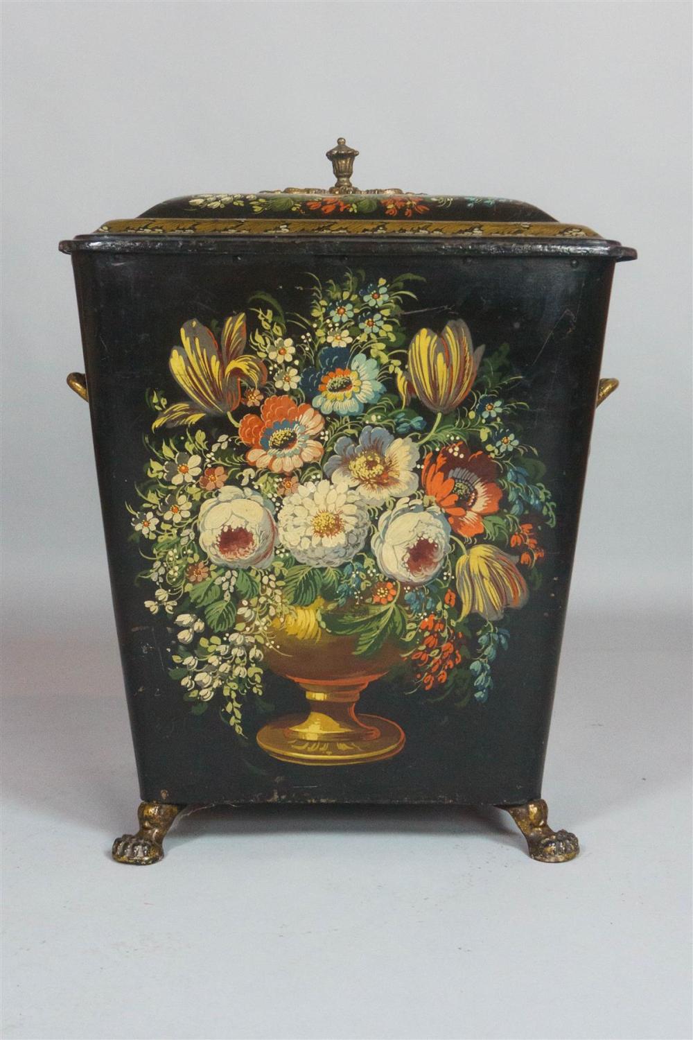 VICTORIAN TOLE PEINTE COAL