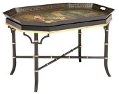 VICTORIAN TOLE-PEINTE TRAY ON