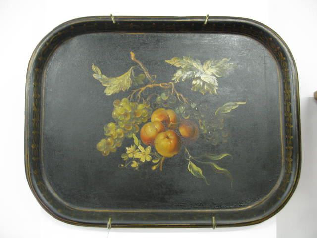 Victorian Tole Tray fruit decor