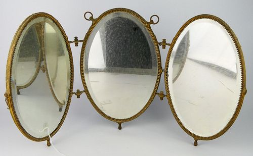 VICTORIAN TRI FOLD VANITY MIRROR