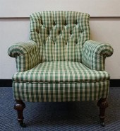 VICTORIAN TURNED MAHOGANY GREE