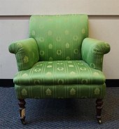 VICTORIAN TURNED MAHOGANY GREE
