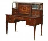 VICTORIAN TWO-PART LADY'S DESK
