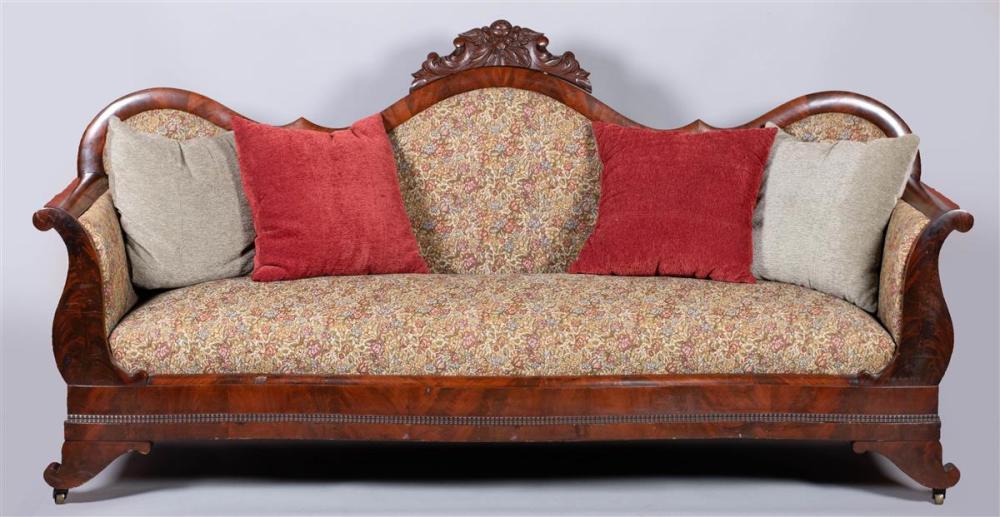 VICTORIAN UPHOLSTERED MAHOGANY