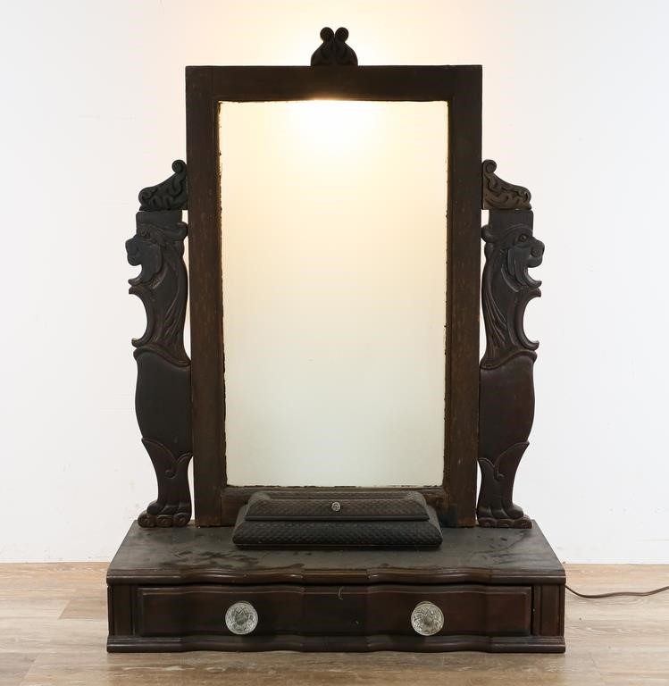 VICTORIAN VANITY MIRROR AND DRESSER