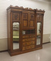 VICTORIAN WALNUT AND BURL WALN
