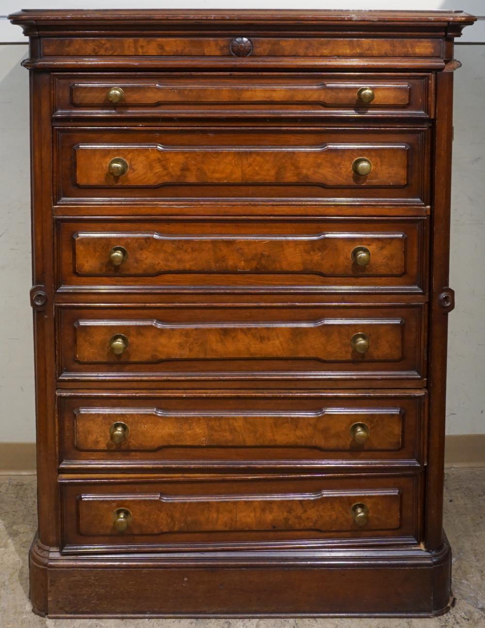 VICTORIAN WALNUT AND BURLWOOD
