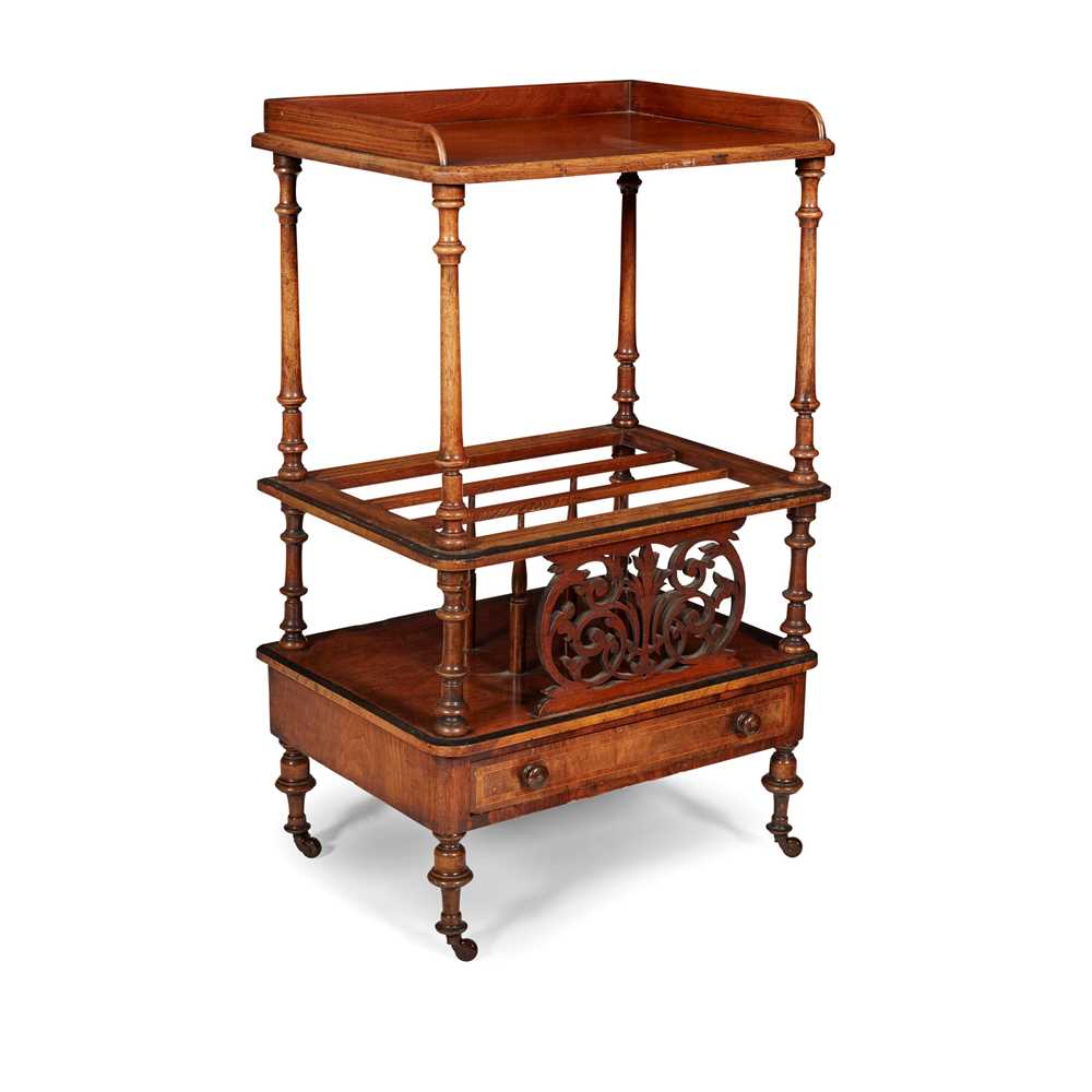 VICTORIAN WALNUT AND EBONISED