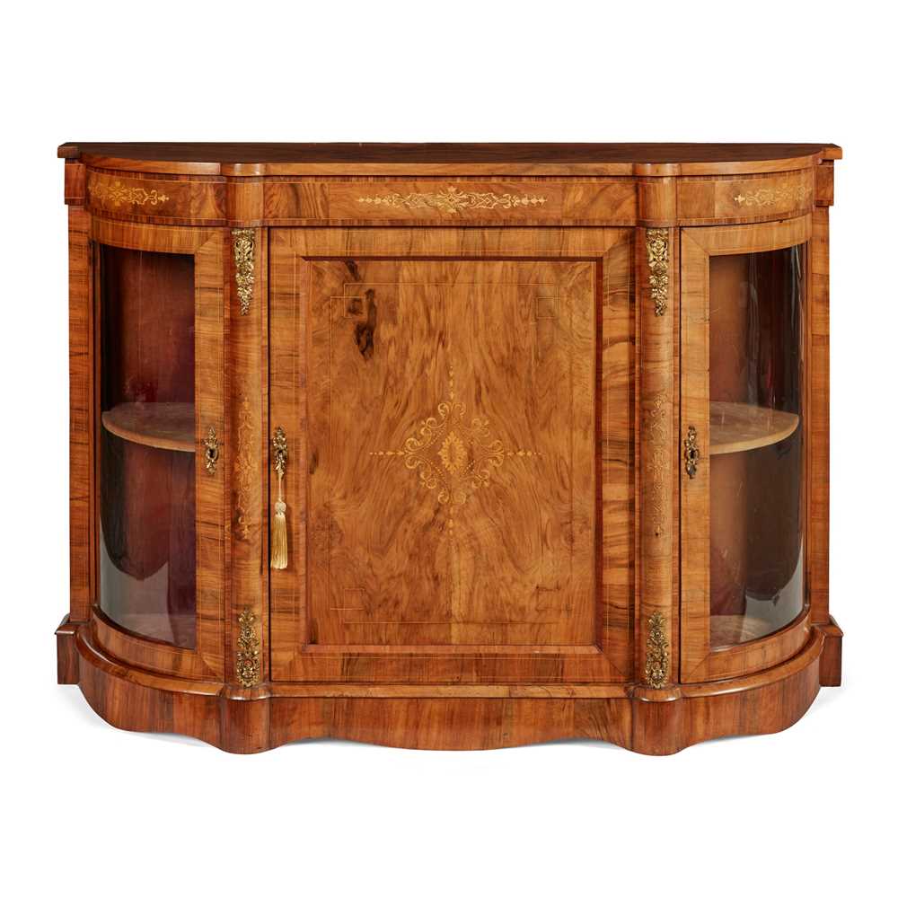 VICTORIAN WALNUT AND INLAY GILT