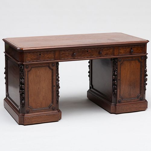VICTORIAN WALNUT AND MAHOGANY