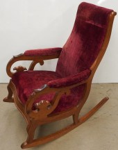 VICTORIAN WALNUT AND MAROON VE