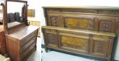 VICTORIAN WALNUT BED & DRESSER