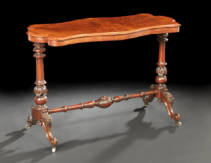 Victorian Walnut Burl Occasional