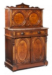VICTORIAN WALNUT CABINET WITH
