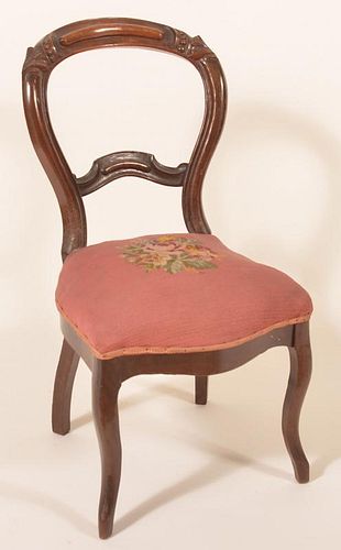 VICTORIAN WALNUT CARVED AND