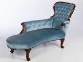 VICTORIAN WALNUT CHAISE LONGUE