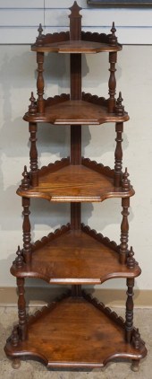 VICTORIAN WALNUT CORNER ETAGER