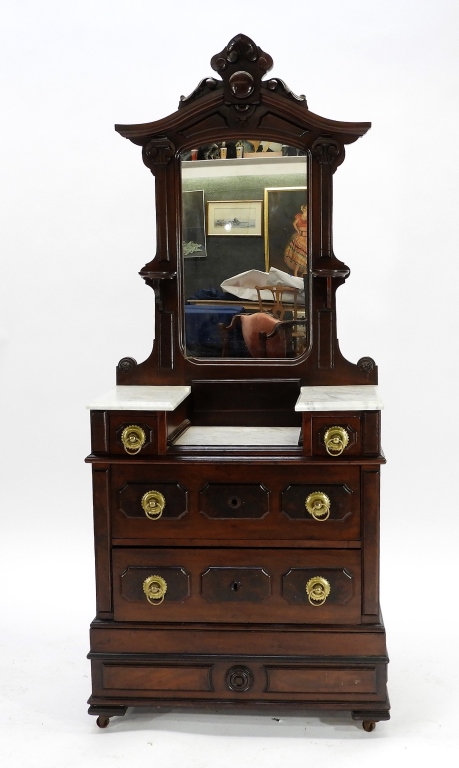 VICTORIAN WALNUT DIMINUTIVE DROP