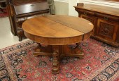 VICTORIAN WALNUT DINING TABLE