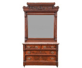 VICTORIAN WALNUT DRESSER<br>La