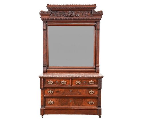 VICTORIAN WALNUT DRESSERLarge