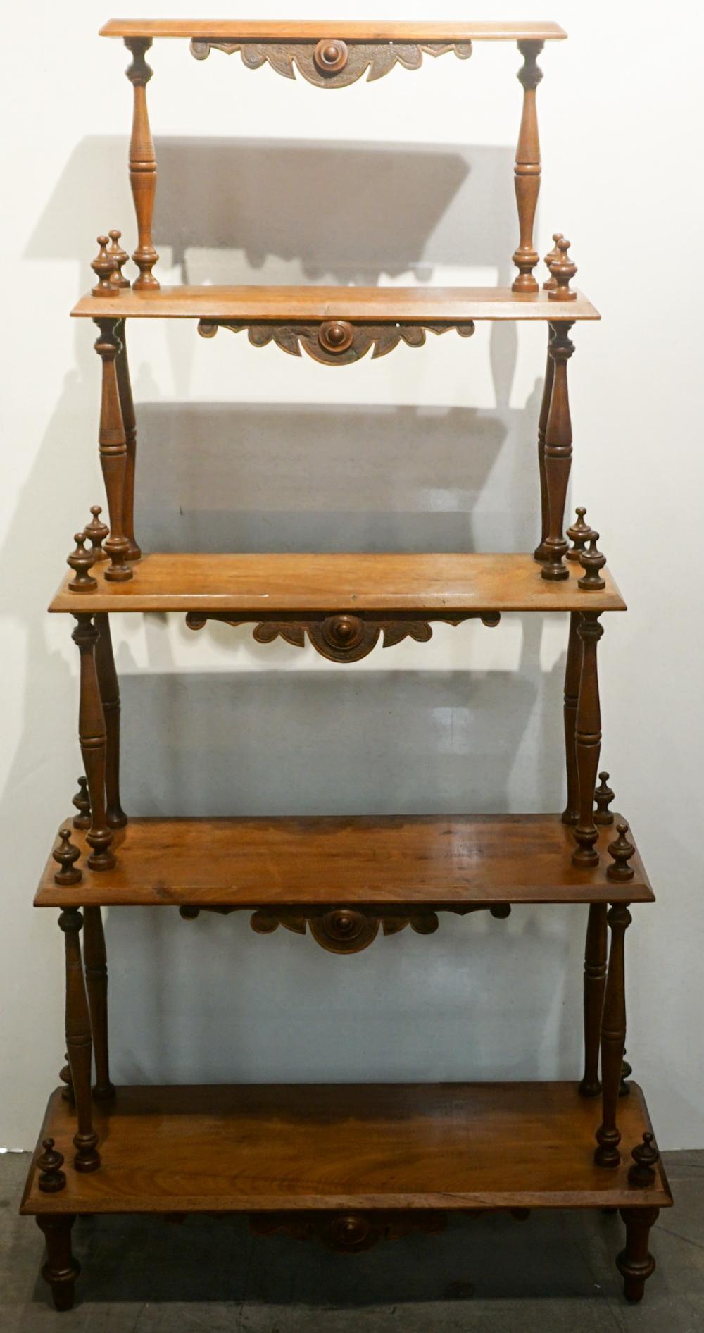 VICTORIAN WALNUT ETAGERE 61 1/2 X