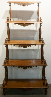 VICTORIAN WALNUT ETAGERE 61 1/