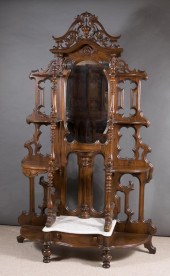 VICTORIAN WALNUT ETAGEREVICTOR