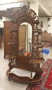 VICTORIAN WALNUT ETAGEREVICTOR