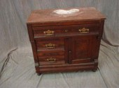 Victorian Walnut Marbletop Was