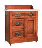 Victorian walnut marbletop was