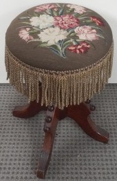 VICTORIAN WALNUT NEEDLEPOINT R