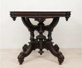 Victorian walnut parlor table