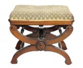 VICTORIAN WALNUT PIANO STOOL B