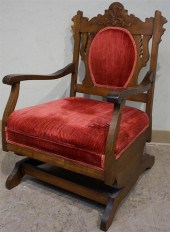 VICTORIAN WALNUT PLATFORM ROCK